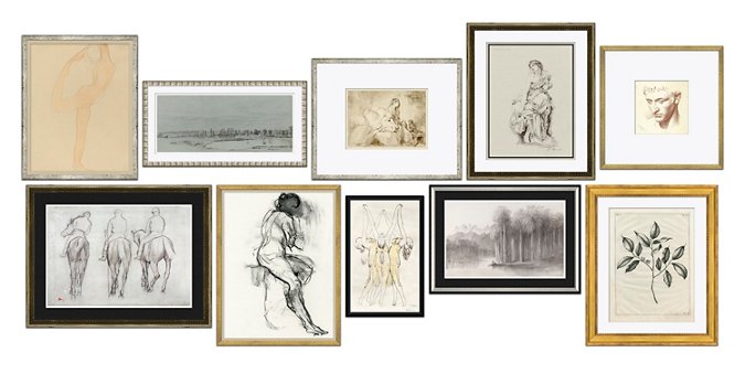 10-Pc Drawings Gallery Wall