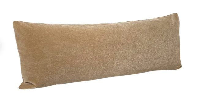 Tan Camel Mohair Lumbar Pillow Cover