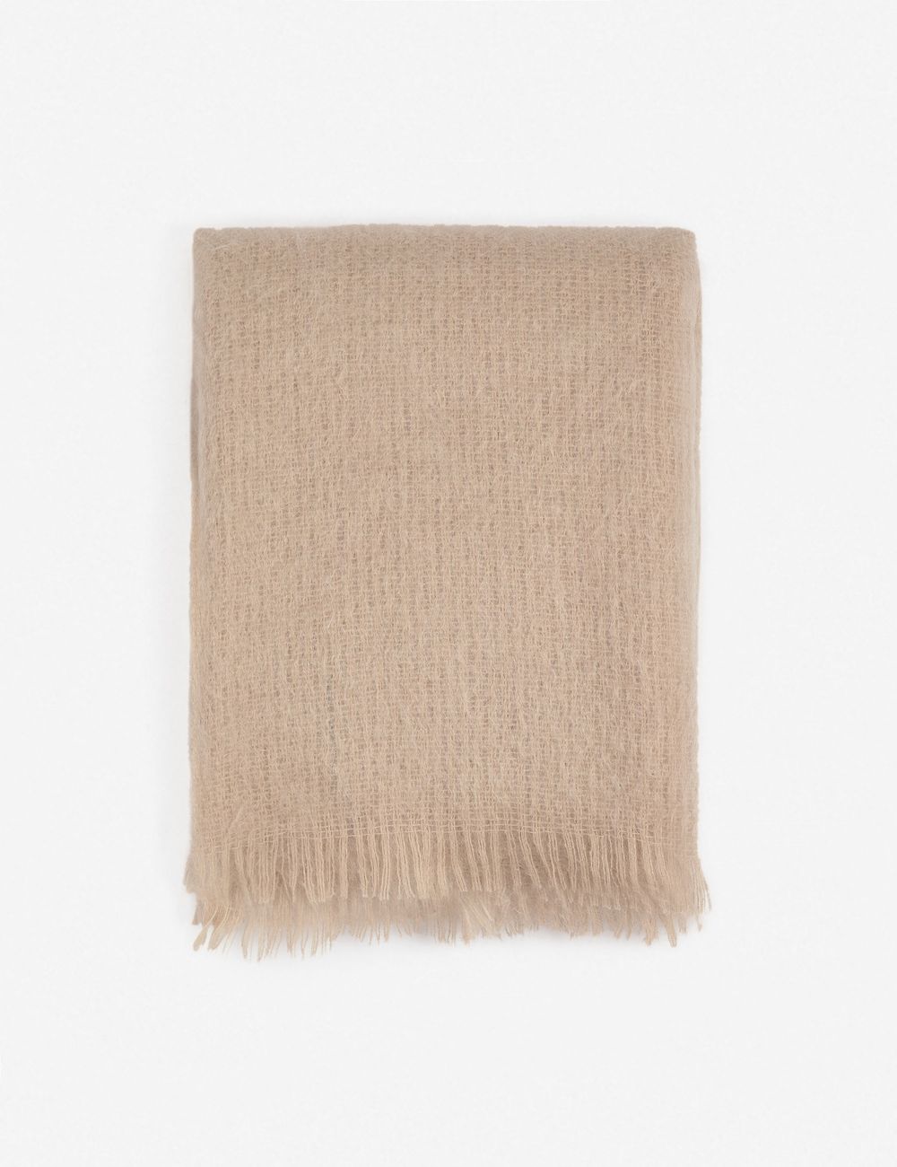Aimee Mohair Throw, Blush